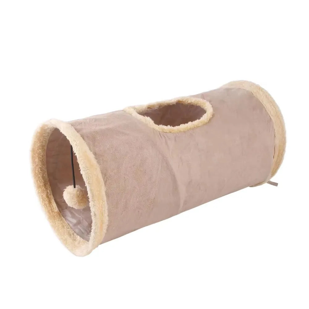 Tunnel de Jeu Classique en Daim - LePetitChat
