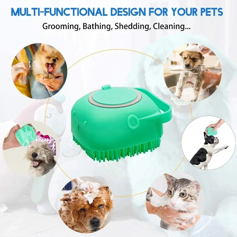 Brosse de bain 2-en-1 – Distributeur de shampooing - LePetitChat