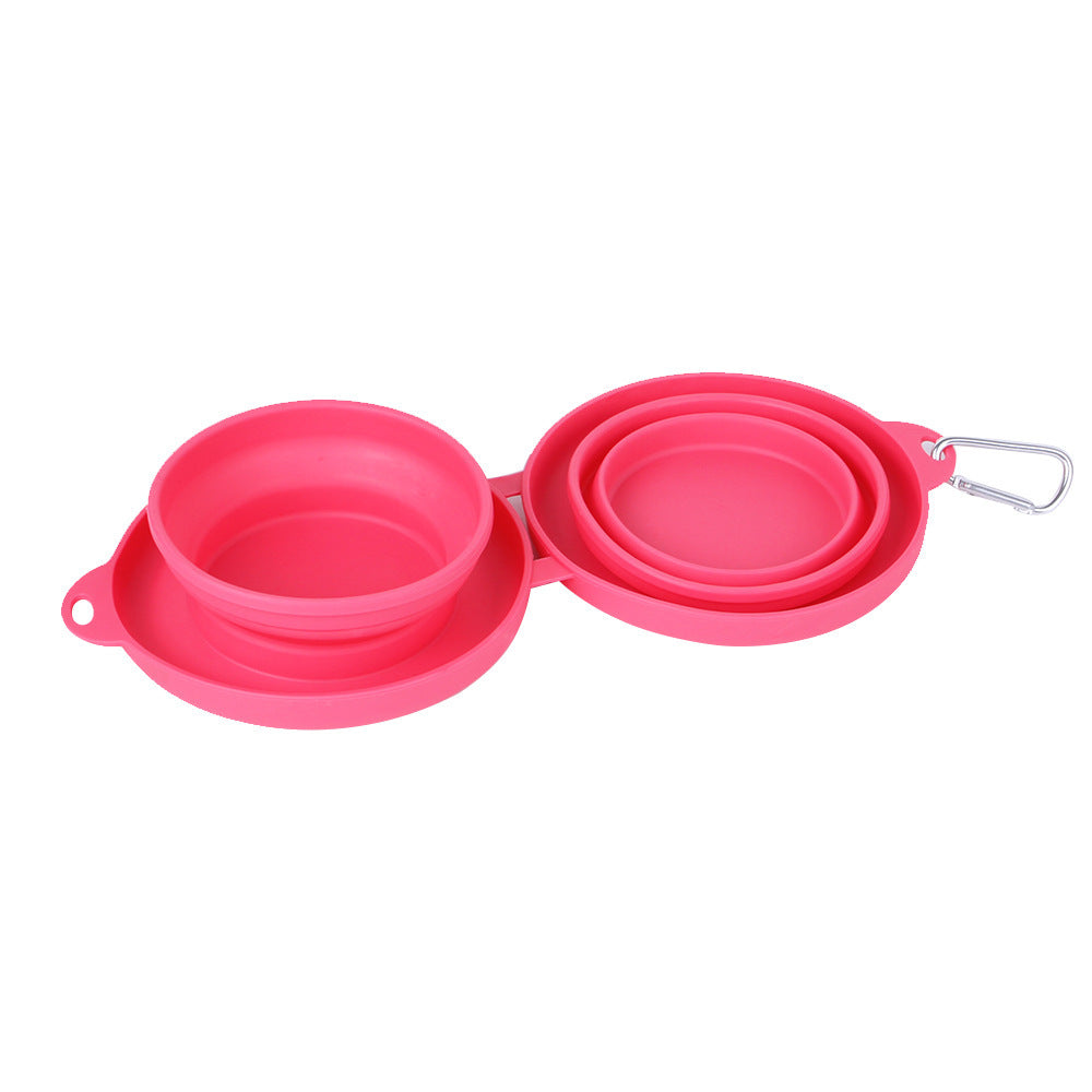 Gamelle Double Pliable avec Tapis Silicone - LePetitChat