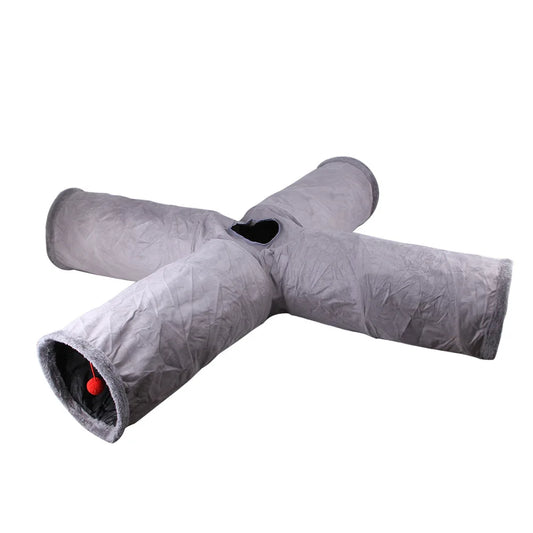 Tunnel de Jeu en Croix en Daim - LePetitChat