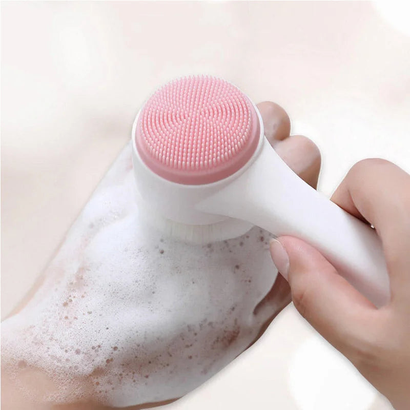Brosse Nettoyante Visage Double Face en Silicone - LePetitChat